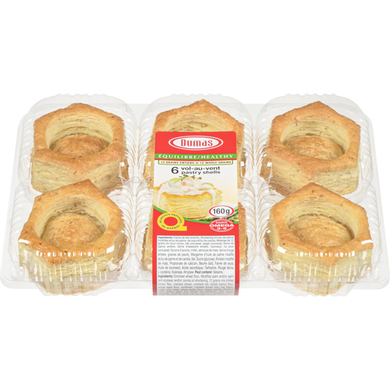 Dumas Healthy Patty Shells 6x160.0 g, $0.42/100g