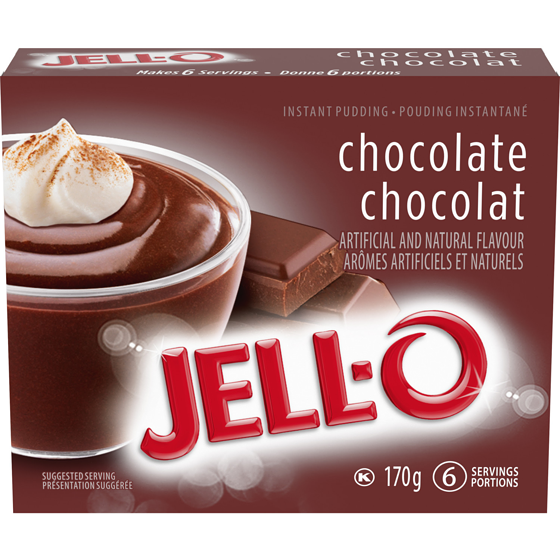 Jell-O Chocolate Instant Pudding Mix, Value Size 170 g, $1.46/100g