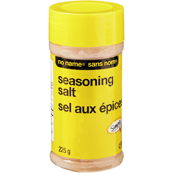 Sans Nom Sel aux épices 225 g, 1,11 $/100g