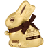 GOLD BUNNY Dark Chocolate Easter Bunny