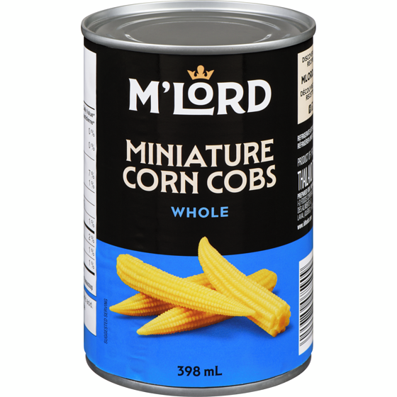 M'Lord Miniature Corn Cobs Whole 398 ml, $0.75/100ml