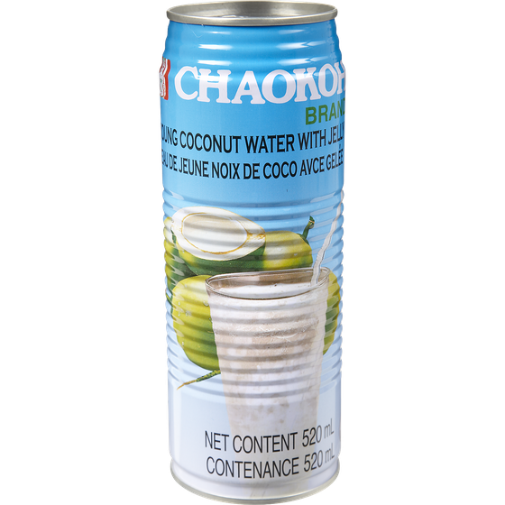 Chaokoh Coconut Water with Jelly 520 ml, $0.48/100ml