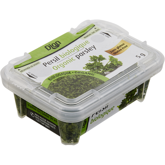 Dion Persil biologique 5 g, 109,80 $/100g
