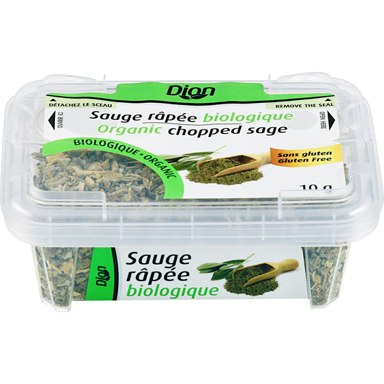 Dion Sauge hachée biologique 10 g, 54,90 $/100g