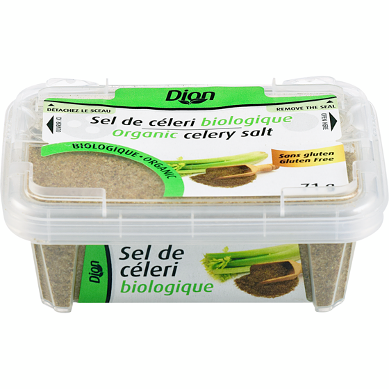 Dion Sel de céleri biologique 71 g, 7,73 $/100g