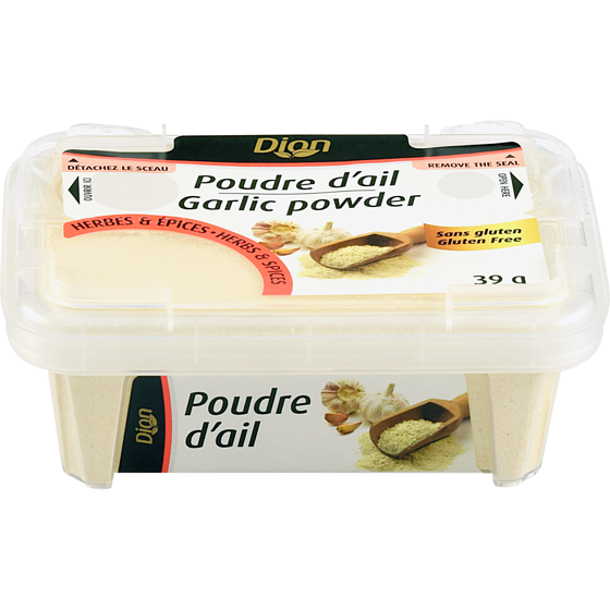 Dion Poudre d’ail 43 g, 9,98 $/100g