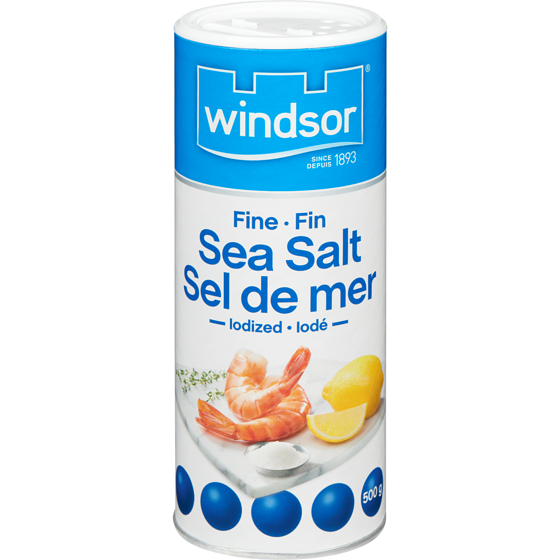 Windsor Sel de mer fin 500 g, 0,90 $/100g