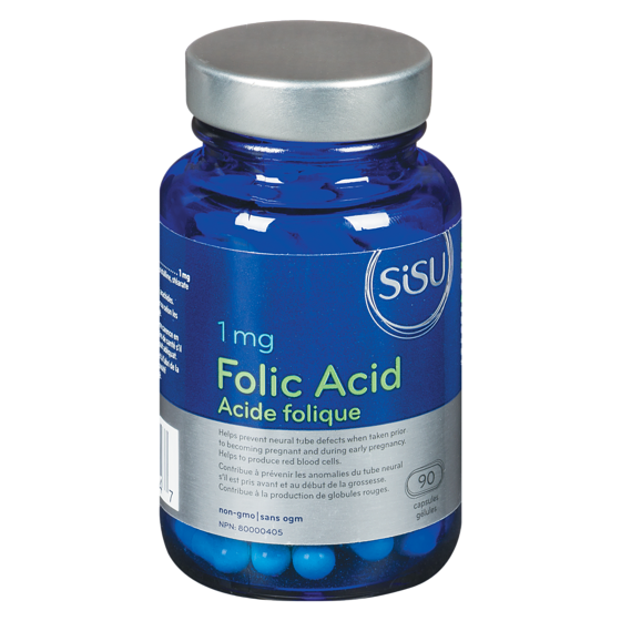 Sisu Folic Acid Capsules 90 ea, $0.10/1ea