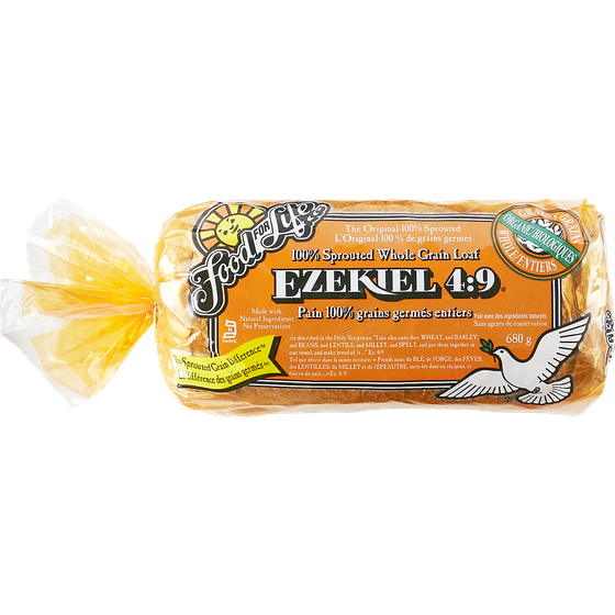 Food for Life Organic Ezekiel 4:9 100% Sprouted Whole Grain Loaf 680 g, $1.69/100g