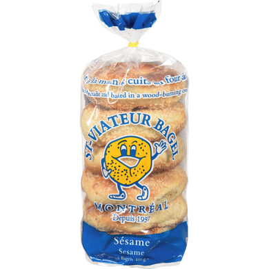 St. Viateur Sesame bagels 480 g, $1.56/100g