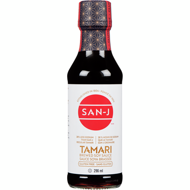 San J Light Tamari Soy Sauce 296 ml, $2.53/100ml