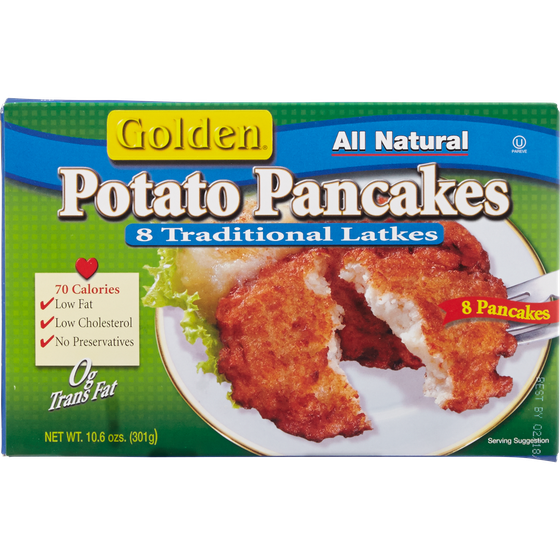 Golden All Natural Potato Pancakes 301 g, $3.09/100g