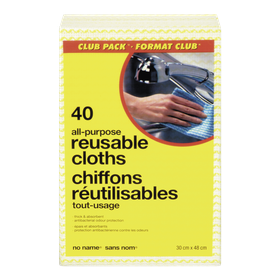 No Name All-Purpose Reusable Cloths, 40 Sheets 1 ea