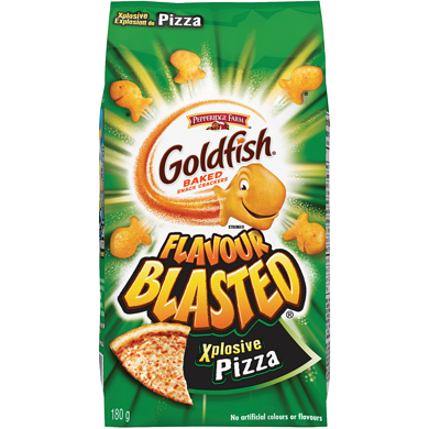 Pepperidge Farm Goldfish Flavour Blasted Xplosive Pizza Flavoured 180 g, $1.39/100g