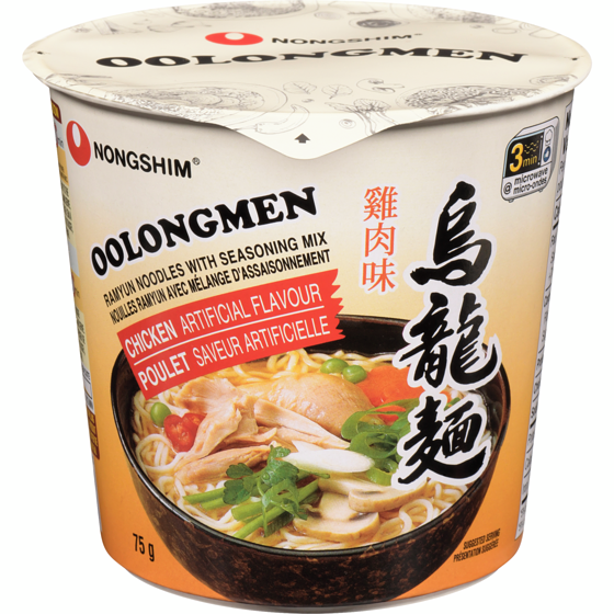 Nong Shim Cup Noodle, Oolongmen Chicken 75 g, $1.99/100g