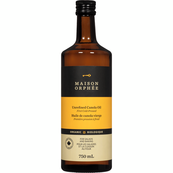 Maison Orphee Organic Unrefined Canola Oil 750 ml, $1.87/100ml