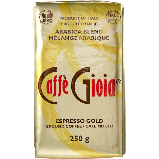 Gioia Espresso Gold 250 g, $2.40/100g