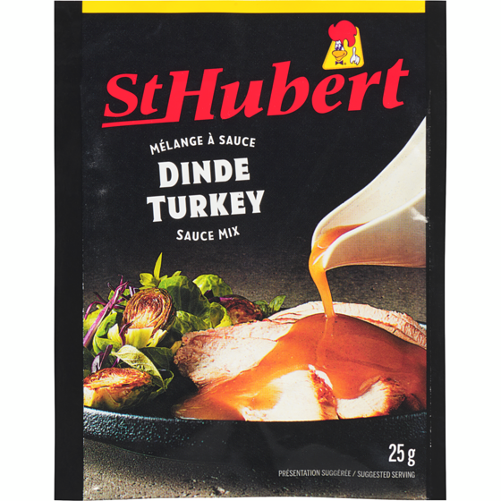 St Hubert Mélange à sauce brune pour dinde 25 g, 8,00 $/100g