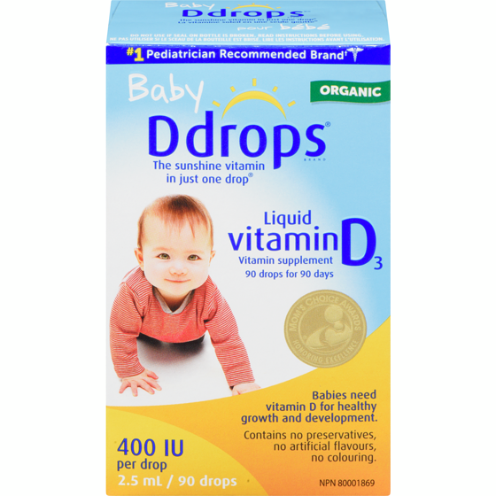 Ddrops Baby Liquid Vitamin D3 400 IU 2.5 ml, $619.60/100ml