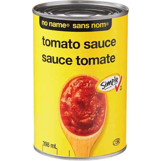 No Name Tomato Sauce  398 ml, $0.38/100ml