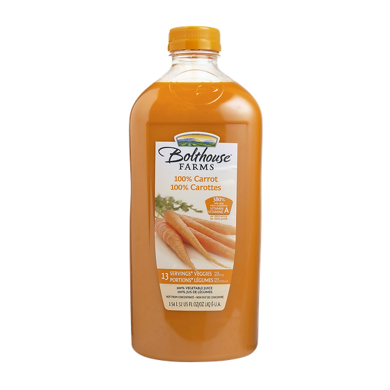 Bolthouse 100% Carrot 1.54 l, $0.68/100ml