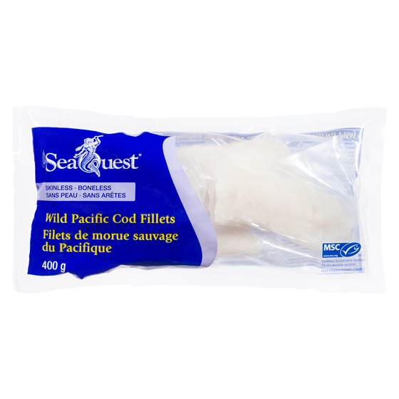 SeaQuest Filets de morue sauvage du Pacifique 400 g, 2,75 $/100g