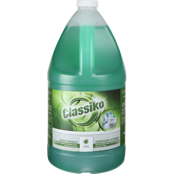 Classiko Green Dish Soap 3.78 l, $0.25/100ml