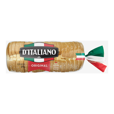 D’Italiano Pain blanc original tranché épais 675 g, 0,52 $/100g