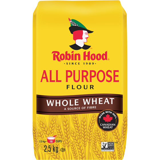 Robin Hood Whole Wheat All Purpose Flour 2.5 kg, $0.24/100g