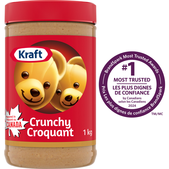 Kraft Beurre d'arachide croquant 1 kg, 0,63 $/100g