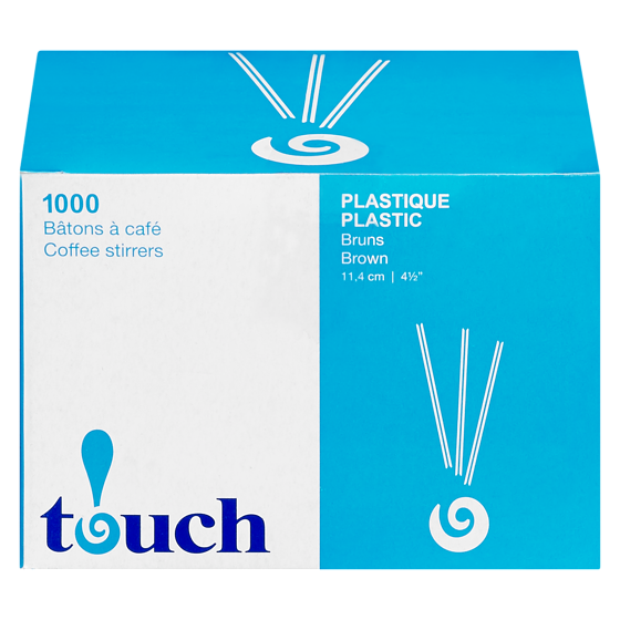 null Bâtons à café en plastique brun 1000 ea, 0,00 $/1ch
