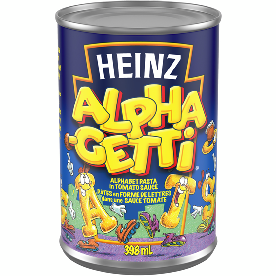 Heinz Alphaghetti 398 ml, $0.50/100ml