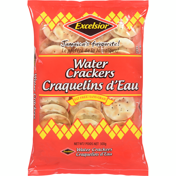 Excelsior Jamaican Water Crackers 300 g, $0.75/100g