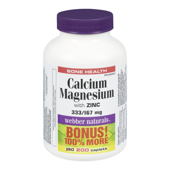 Webber Naturals Calcium Magnesium with Zinc 200 ea, $0.06/1ea