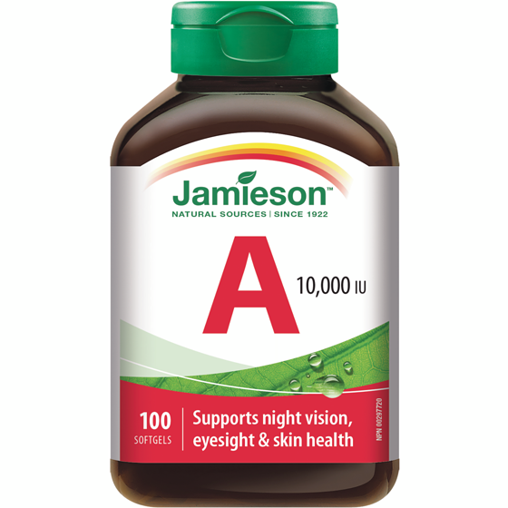 Jamieson Vitamin A 10,000 IU 100 ea, $0.09/1ea