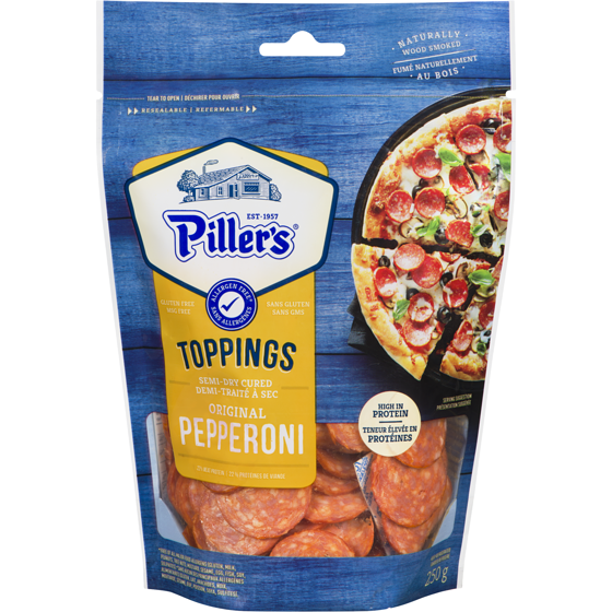 Pillers Pepperoni, Sliced 250 g, $30.00/1kg $3.00/100g