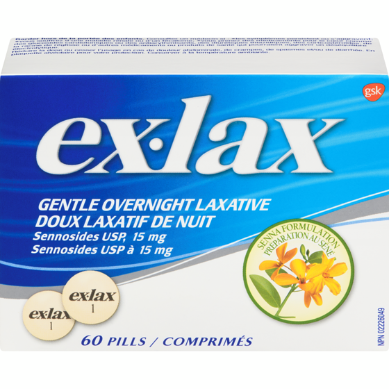 Ex-Lax Senna Pills 60 ea, $0.35/1ea