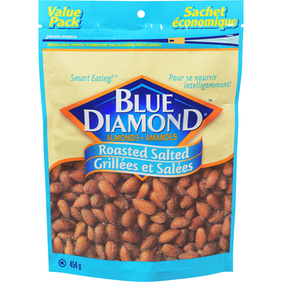 Blue Diamond Amandes rôties salées 454 g, 3,30 $/100g