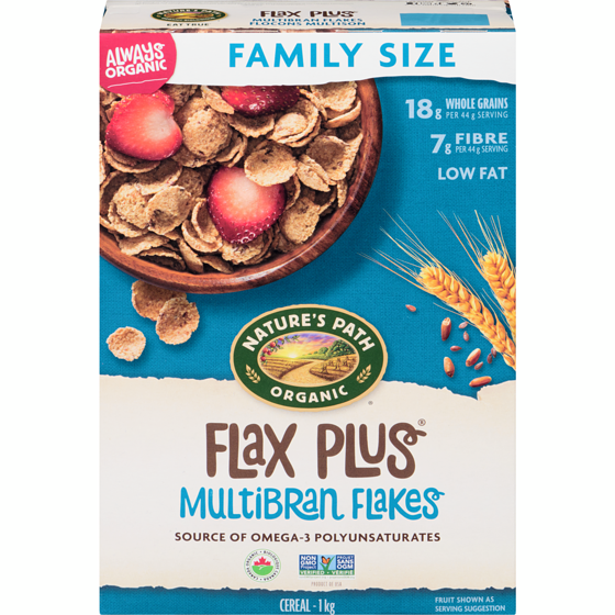 Nature's Path Organic Flax Plus Multibran Flakes Cereal 1 kg, $1.50/100g
