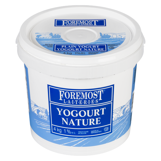 Foremost Plain Stirred 1% M.f. Yogurt 4 kg, $0.44/100g
