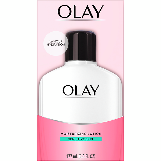Olay Moisturizing Face Lotion for Sensitive Skin, 177 mL 177 ml, $7.34/100ml