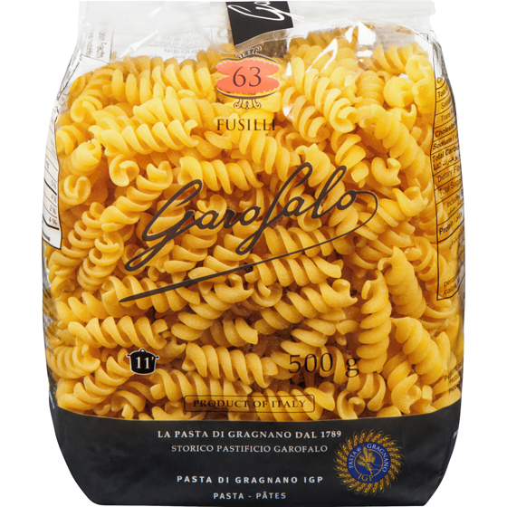 Garofalo Fusilli Pasta 500 g, $0.90/100g