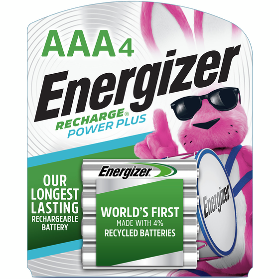 Energizer Piles AAA4 rechargeables Power Plus 1 ea, 5,50 $/1ch