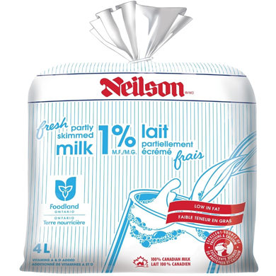 Beatrice Partly Skimmed Milk 1% M.F. 4L | Canadian Goodness