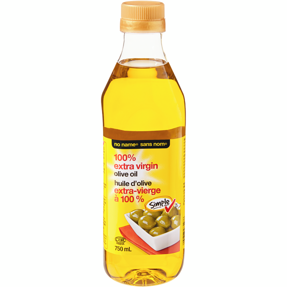 No Name 100% Extra Virgin Olive Oil 750 ml, $1.33/100ml