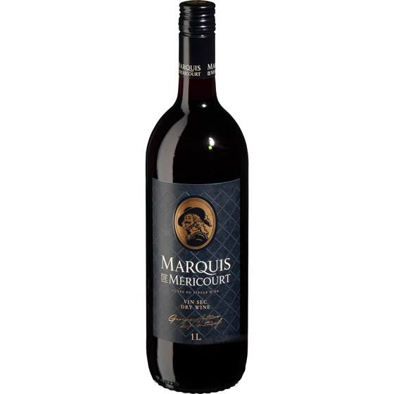 Marquis De Mericourt Georges Antoine du Pontneuf Dry Red Wine (ID required at pick-up) 1 l, $1.20/100ml