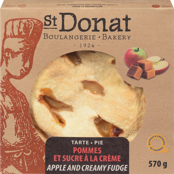 St. Donat Apple & Creamy Fudge Pie 570 g, $1.40/100g