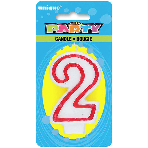 Unique Bougie d'anniversaire de luxe numéro 2 1 ea, 1,00 $/1ch