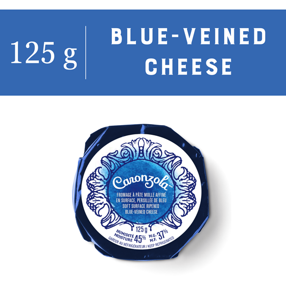 Alexis Portneuf Caronzola Blue Cheese 125 g, $4.80/100g