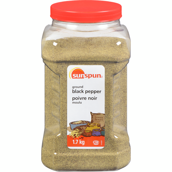 Sunspun Ground Black Pepper 1.7 kg, $1.49/100g